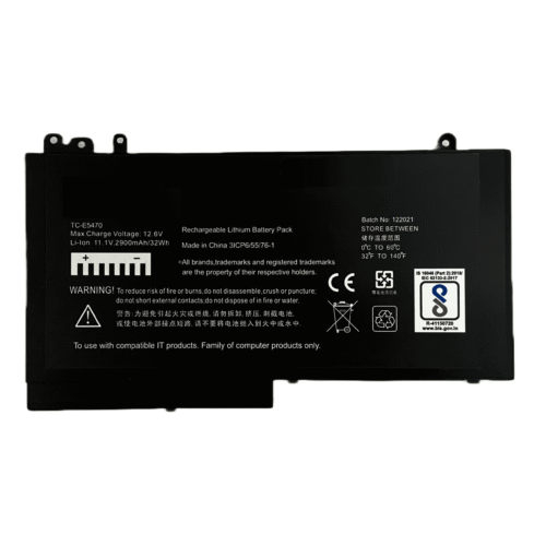 Compatible Laptop Battery for Dell Latitude E5470 Latitude E5570, E5270, E5470 Laptops 2900mAh, 3-Cell