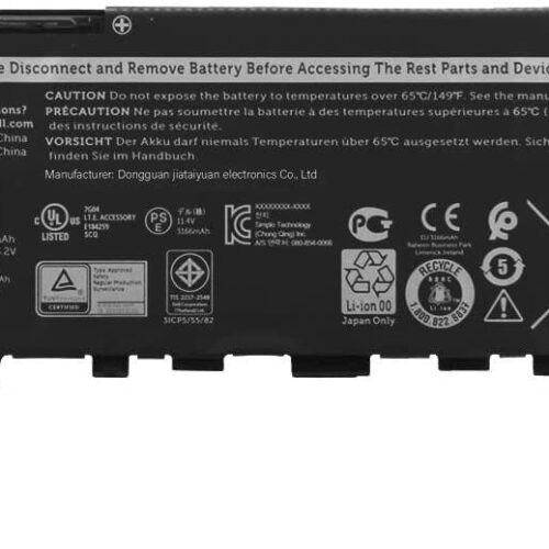 Compatible Laptop Battery for Dell F62G0 Inspiron 7373, Vostro 5370 Laptops 2100mAh, 3-Cell