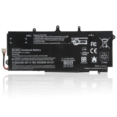 Compatible Laptop Battery For Hp Elitebook 1040, Bl06xl1040 G0 G1 G2, P, N: Hstnn-Db5d Ib5d W02c 722236-171 1c1 271 2c1 722297-001 005 F450 F450c