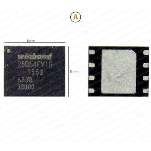 (A) Small Size ( 5mm X 6mm ) W25Q64FVZEIG W25Q64FVZPIG 25Q64FVIG IC