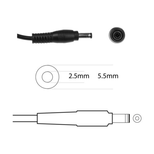 Compatible Toshiba 45W Laptop Charger for Satellite Fusion L55W Mini NB200 NB250 NB300 NB510 NB525 Portege Z30 Z830 Z930 C855D CL45 (19V, 2.37A) Free Power Cord
