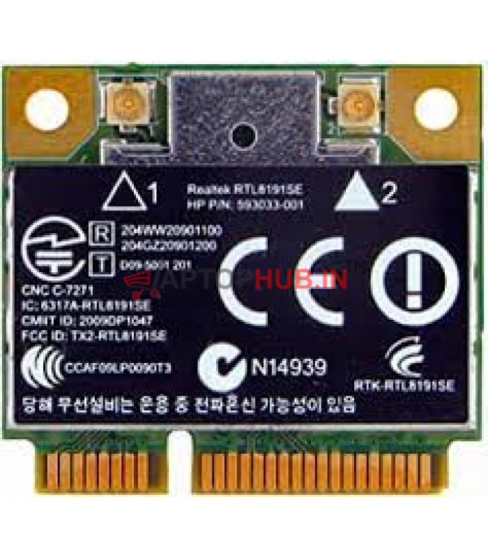 Realtek Rtl8191se 802.11b/G/N Pci-E Half Mini Wireless Hp 593533-001 593033-001