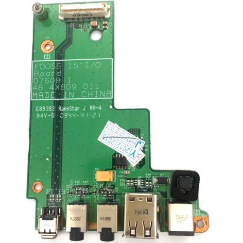 Dell Latitude E5500 Dc Power Jack Usb Audio Board 0f171c, 48.4x809.011