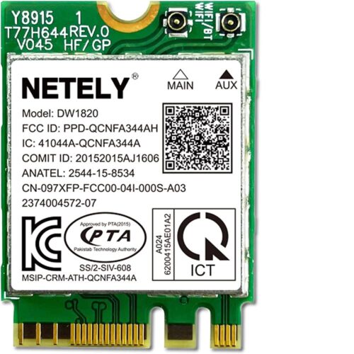 DI Dell Inspiron Vostro Wireless DW1810 Wi-Fi 802.11 a/b/g/n/AC + Bluetooth 4.1 M.2 WLAN Module 0V91GK