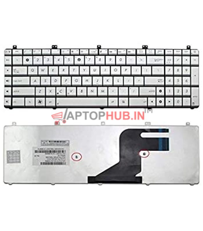 Laptop Internal Keypad Keyboard For Asus N55l Silver Colour