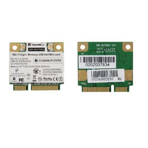Azurewave RT3070l Wireless Wi-fi Wlan Half Size Mini PCIE Card 802.11 b/g/n 150Mbps AW-NU706H