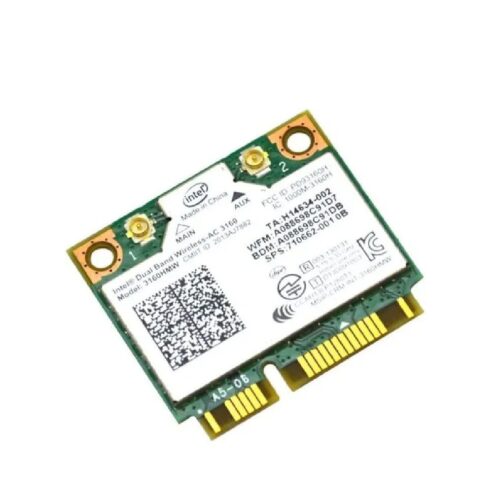 DI HP INTEL AC-3160 3160HMW DUAL BAND Wi-Fi BUETOOTH CARD 710662-001, For Laptop