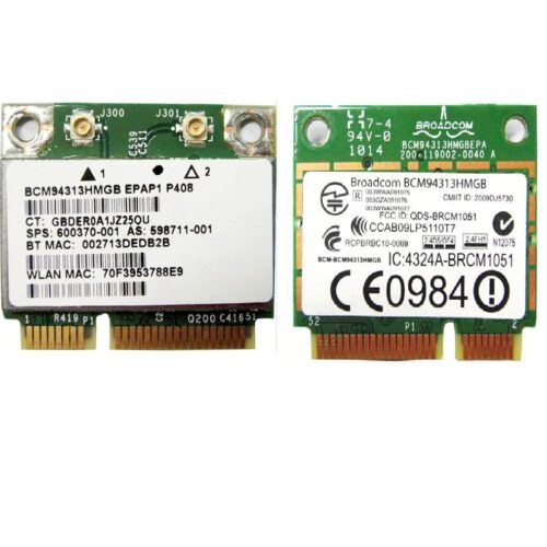 Broadcom Bcm94313hmgb Pcie Bt 4.0 Wlan Wifi Card For Hp 598711-001 600370-001 657308-001 657325-001