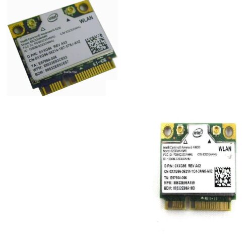 INTEL N6230 Wireless WiFi 802.11 a/b/g/n plus BlueTooth Half- Mini-PCI Express Card - XXG96