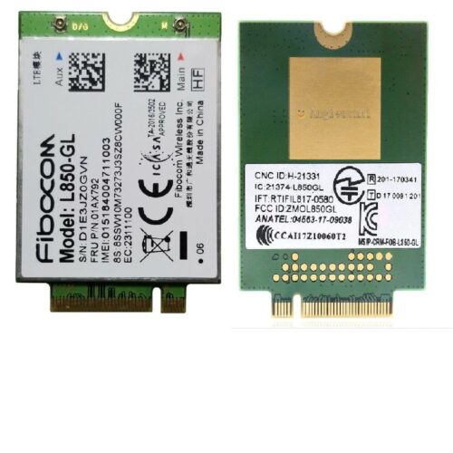 DI Fibocom L850-GL LTE 4G WWAN M.2 Card 01AX792 For DI Lenovo T15P V15P D330-10 Yoga C640-13IML