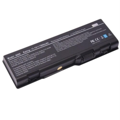 Compatible Laptop Battery For Dell Inspiron Xps M1710 6000 9200 C5447 7800mAh, 6-Cell