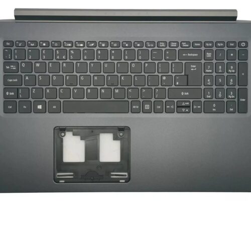 Dolluk laptop palmrest cover keyboard uk backlit for acer aspire 7 a715-75g-77lw