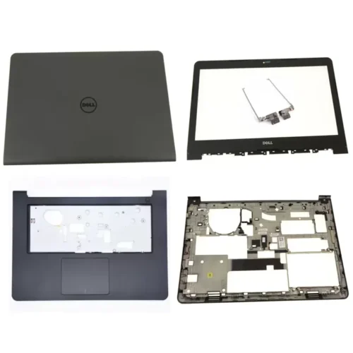 Dell Latitude 3450 LCD Top Cover Bezel Hinges with Touchpad Palmrest and Bottom Base Full Body Assembly