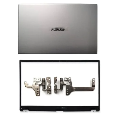 Asus Vivobook 15 x512DA LCD Top Cover Bezel with Hinges ABH silver