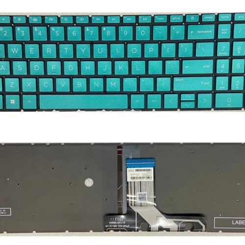 Dolluk Laptop Keyboard With Blue Keys Backlight Us For Hp Pavilion 15-Eg 15-Eh