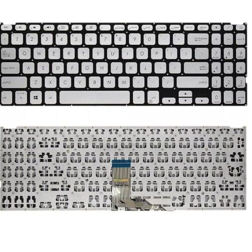 Dolluk Laptop Silver Keyboard Compatible For Asus Vivo Book 15 X509, X509f