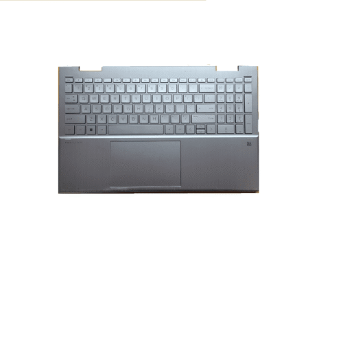 Laptop Palmrest Keyboard Touchpad Silver For Hp Pavilion X360 15-Er M45127-001