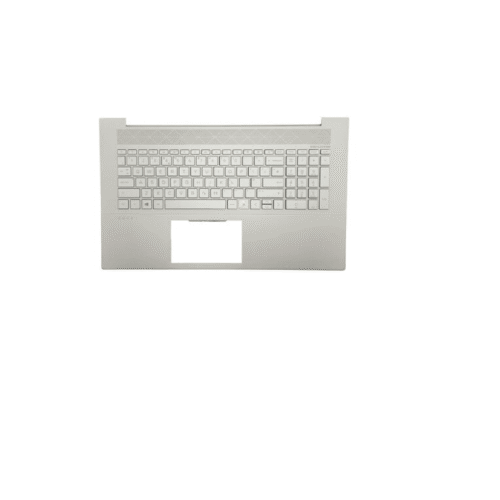 Laptop Palmrest Cover Keyboard Silver Backlit For Hp Envy 17-Cg L87983-031