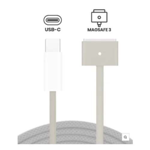 140W USB-C to MagSafe 3 Charging Cable 6ft Starlight