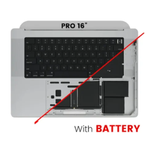MacBook Pro A2485 Top Case with Battery and Keyboard Space Gray