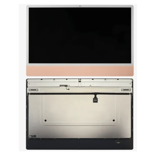 Used OEM Grade A orange iMac 24-inch LCD display assembly LG204A LM235UH1-SDD1 with big camera hole