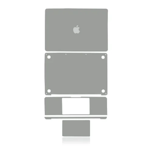 4-in-1 Top Bottom Keyboard Palmrest Skin for MacBook Pro 13 A2289 Mid 2020 Space Gray