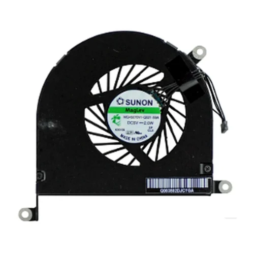 Left CPU cooling fan for Apple MacBook Pro 17-inch Unibody A1297 Early 2009 to Late 2011