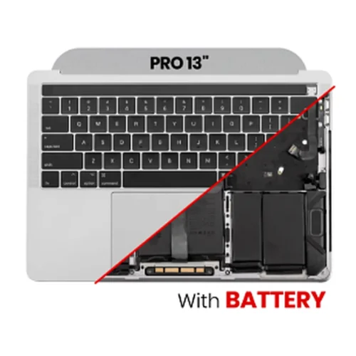 Silver Top Case Assembly with Battery and US Keyboard for MacBook Pro 13 A1989