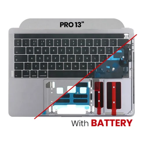 Space Gray Top Case Assembly with Battery and UK Keyboard for MacBook Pro 13 A1989